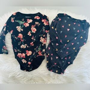 Floral and Geometric Baby Onesies